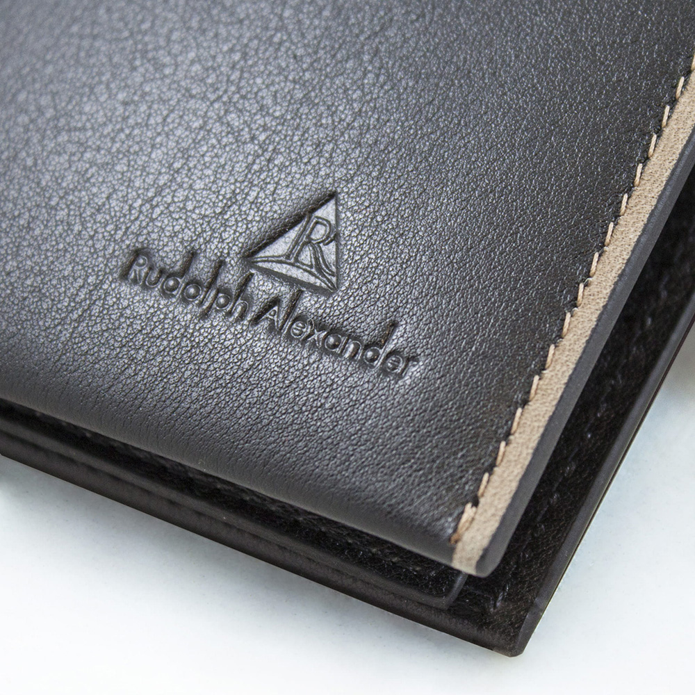 Piniginė vyriška 12,3 x 9,8 cm Rudolph Alexander odinė ruda RA117