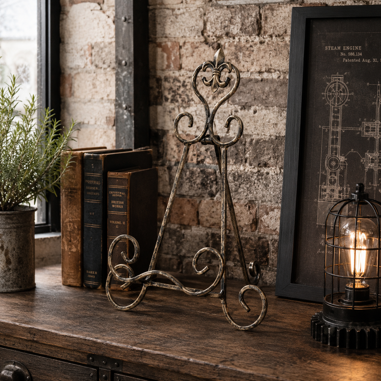 Stovelis molbertas metalinis 25x19x19 cm 130094