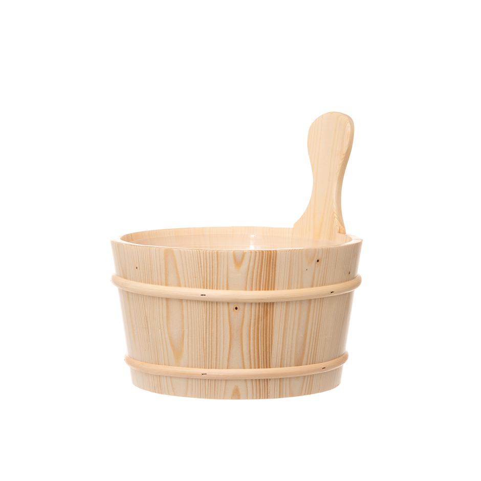 Kubiliukas pirties medinis 4 l 25,7x27x27 cm eglė 4Living 319192