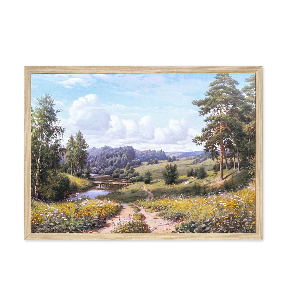 Reprodukcija 1705449 su rėmu 1200911 Vasara šile 50*70 SVX