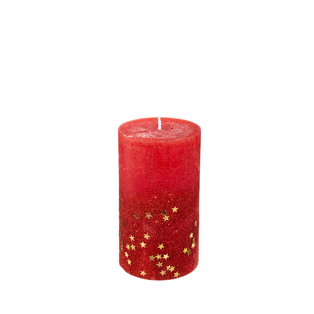Žvakė raudonos spalvos D7xH12 cm (parafinas) Atmosphera 129848RG KLD